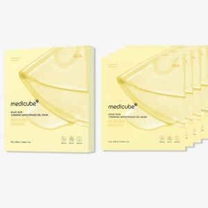 NEW Medicube Kojic Acid Turmeric Brightening Gold Jelly Gel Mask Pack Of 4
